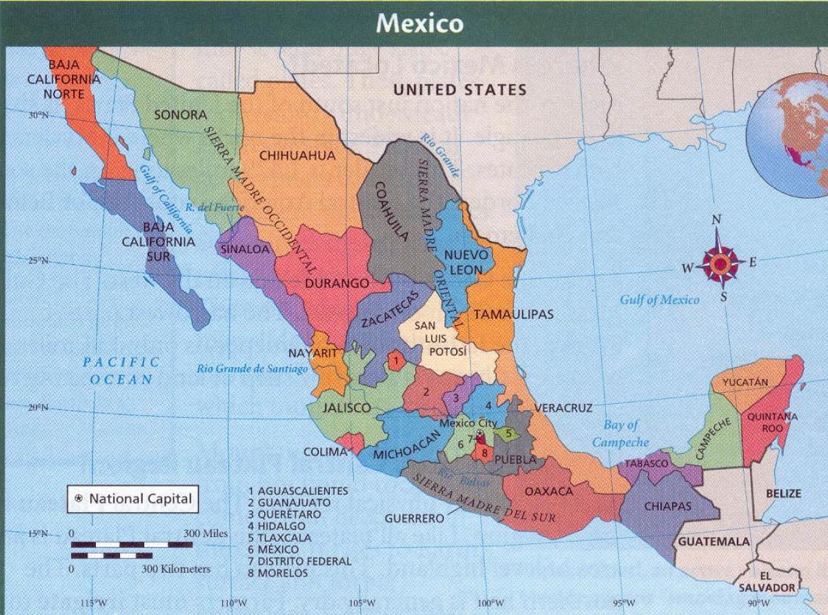 azteki ramani ya Mexico