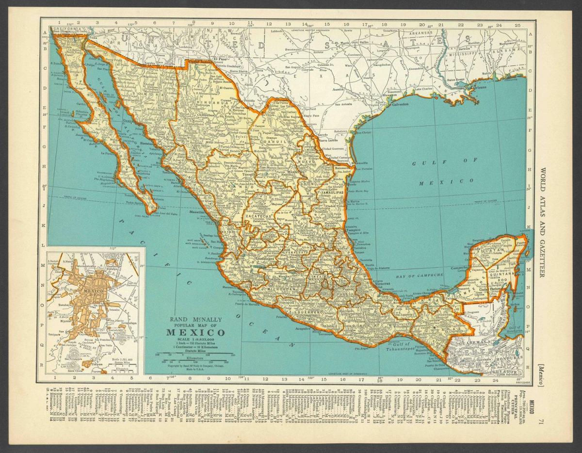 mavuno ramani ya Mexico