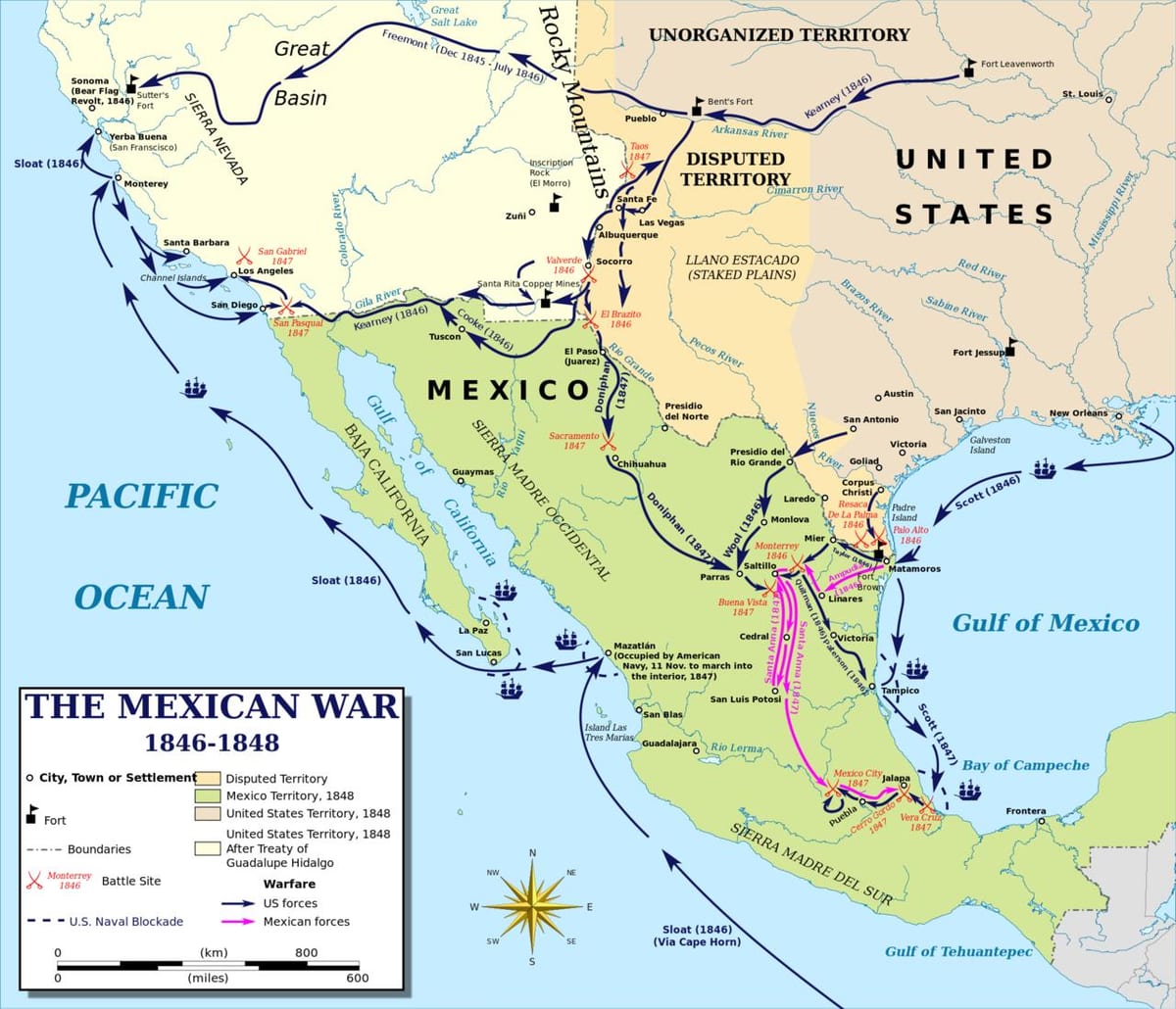 ramani ya vita mexican ramani