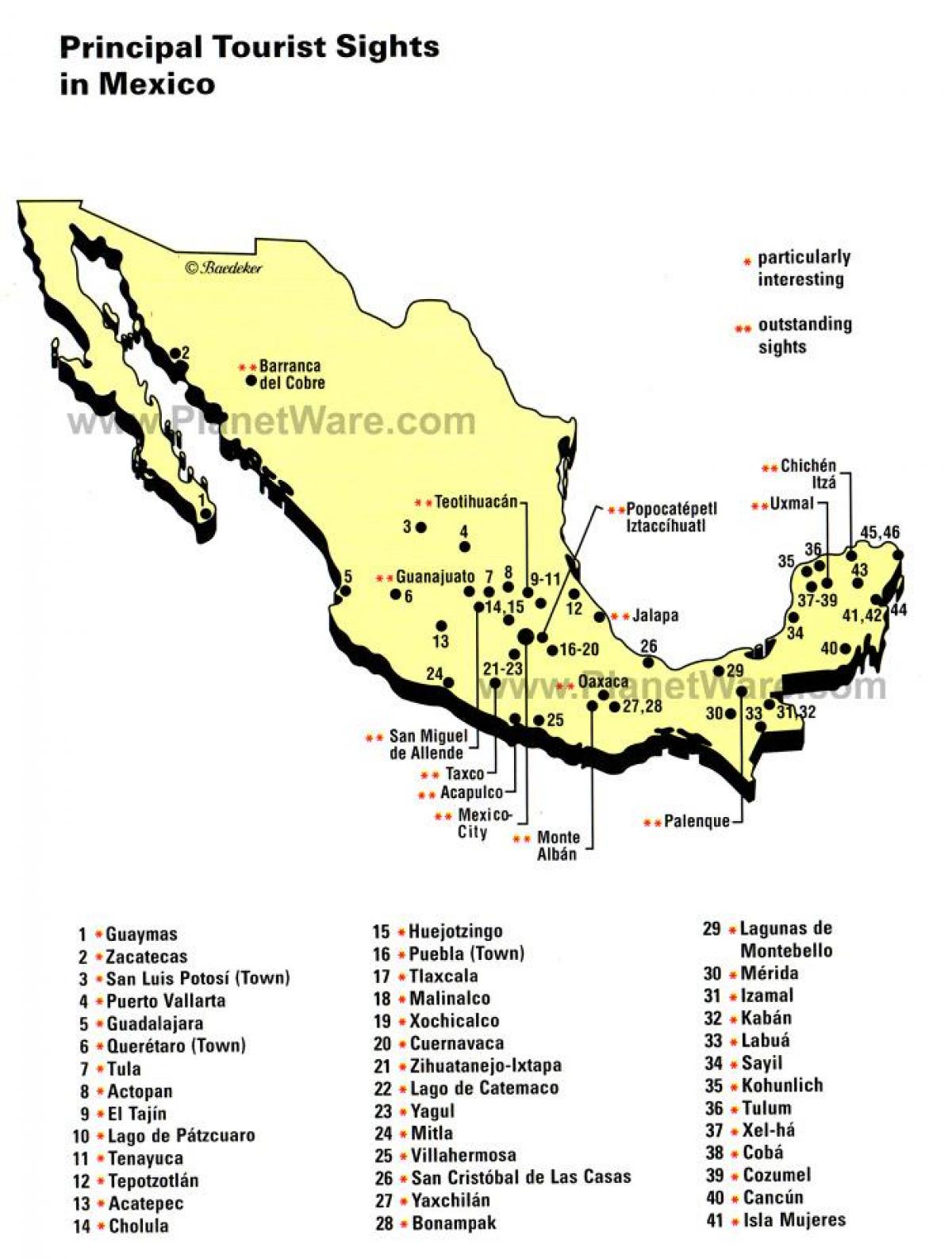 Mexico vivutio ramani