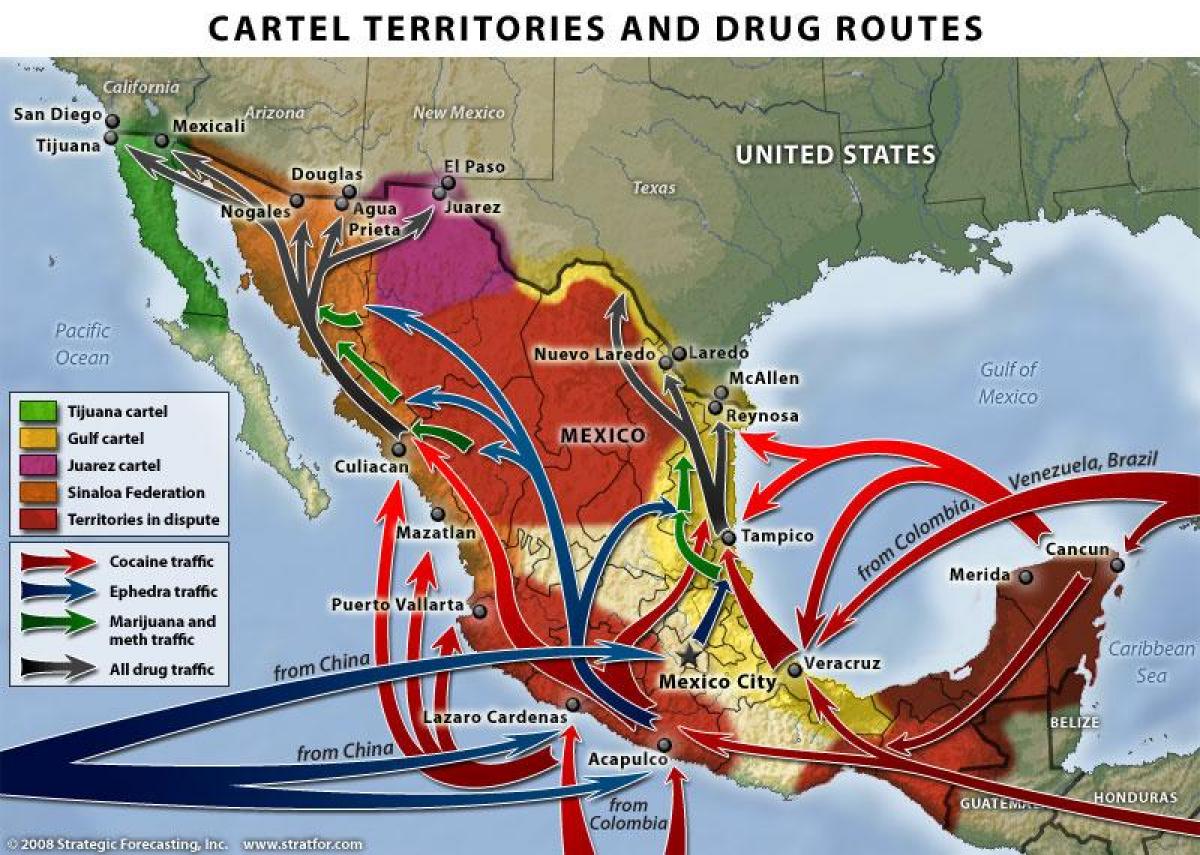 mexican vita madawa ya kulevya ramani