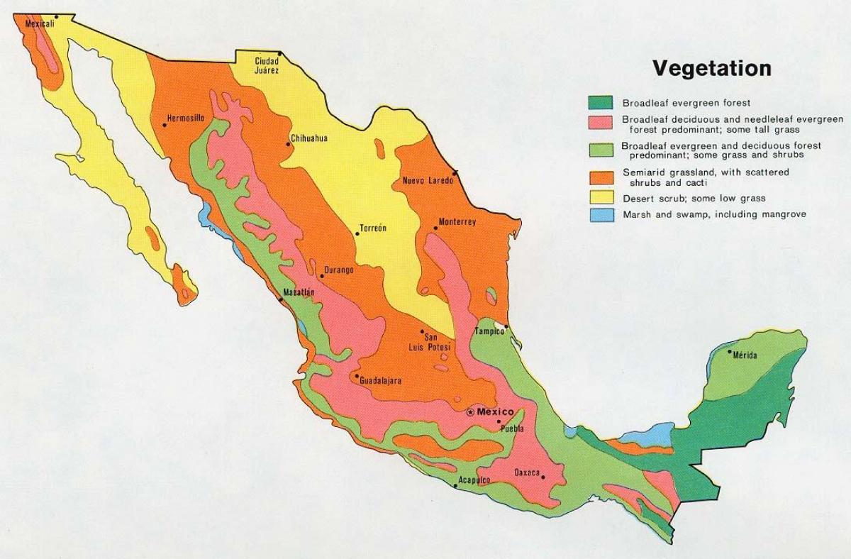 ramani ya Mexico natual ressources