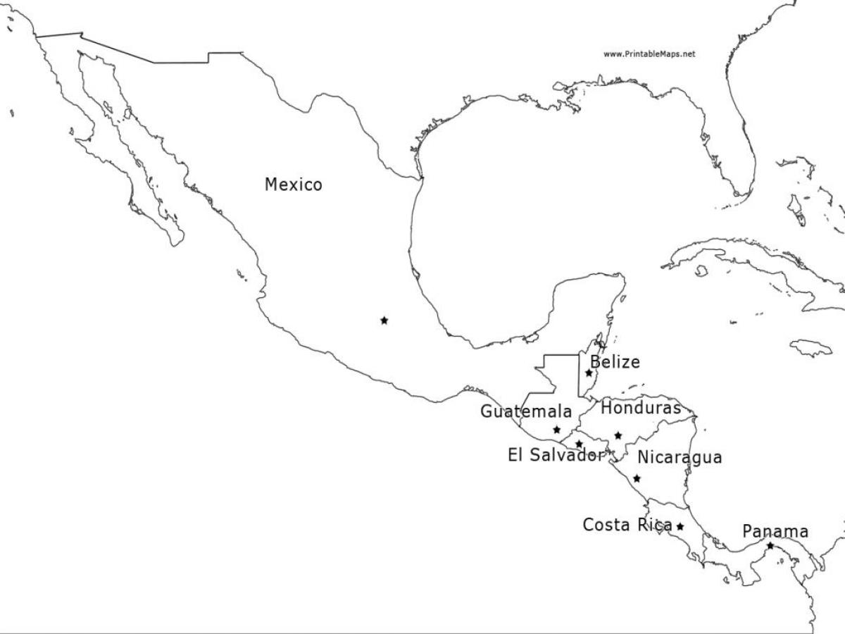ramani Mexico amerika ya kati