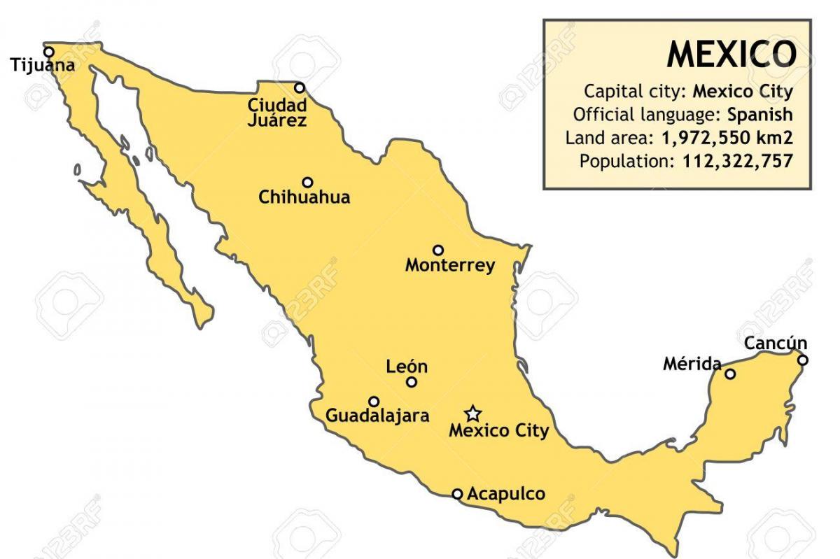 Mexico ramani ya nchi