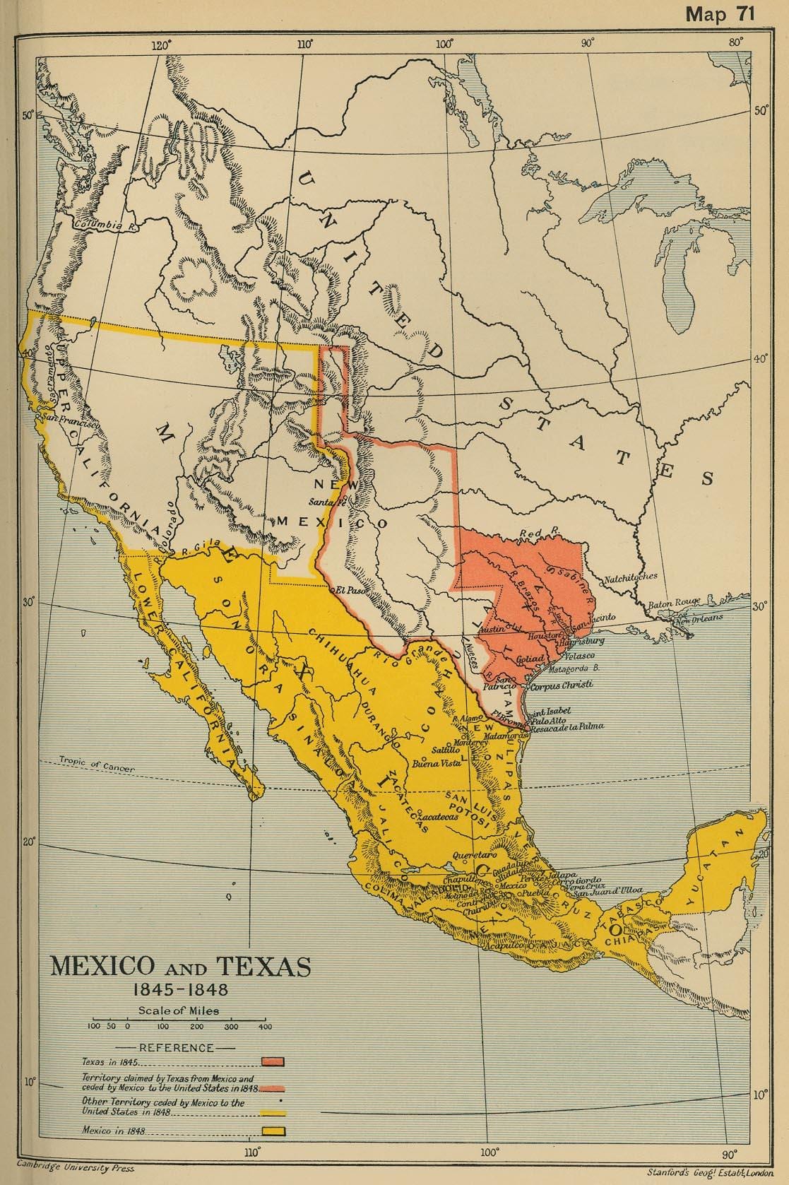ramani ya Mexico 1700