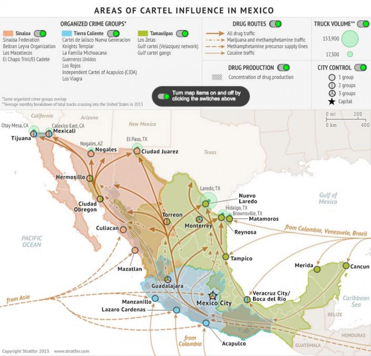 Mexico kiwango cha uhalifu ramani