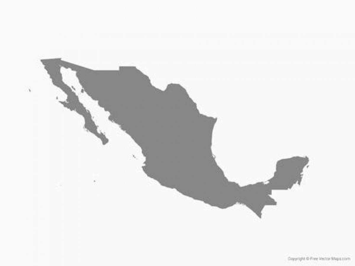 Mexico ramani vector