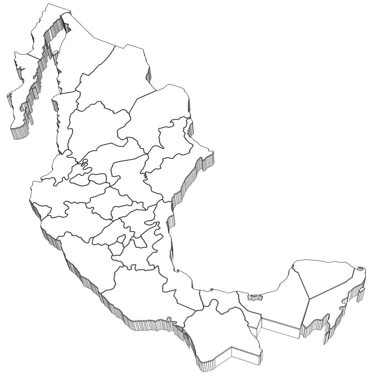 3d ramani ya Mexico