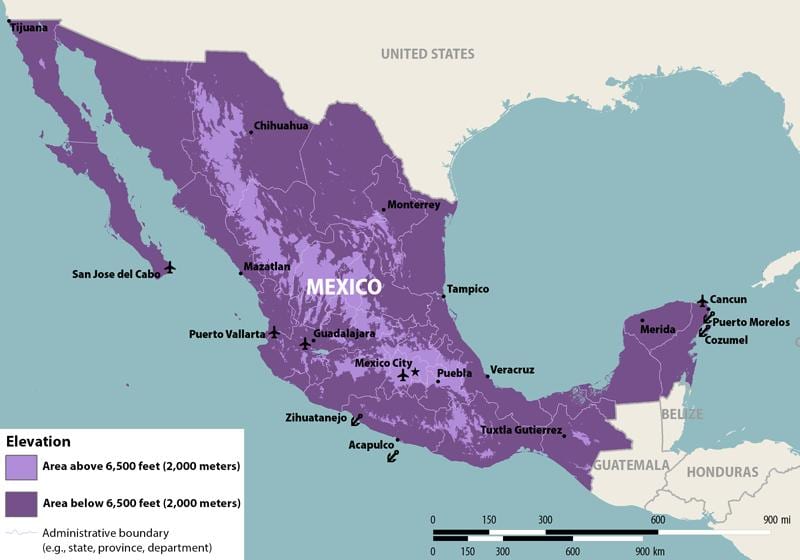 ramani ya Mexico zika