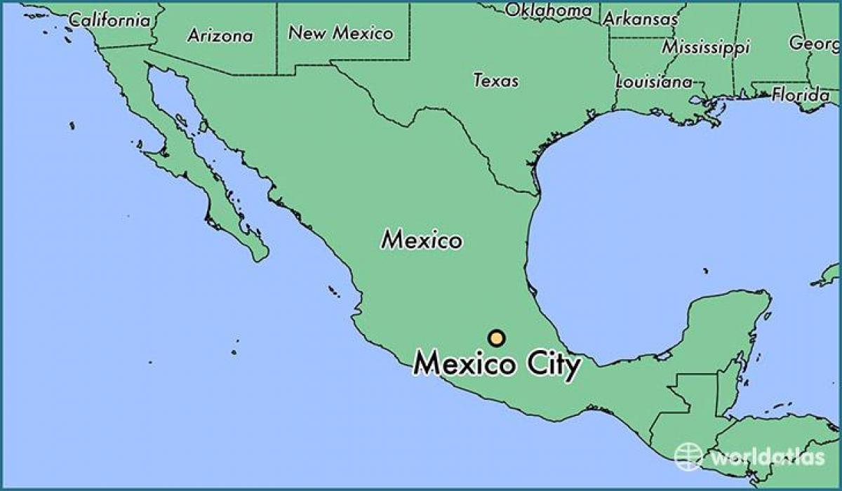 kuonyesha ramani ya Mexico