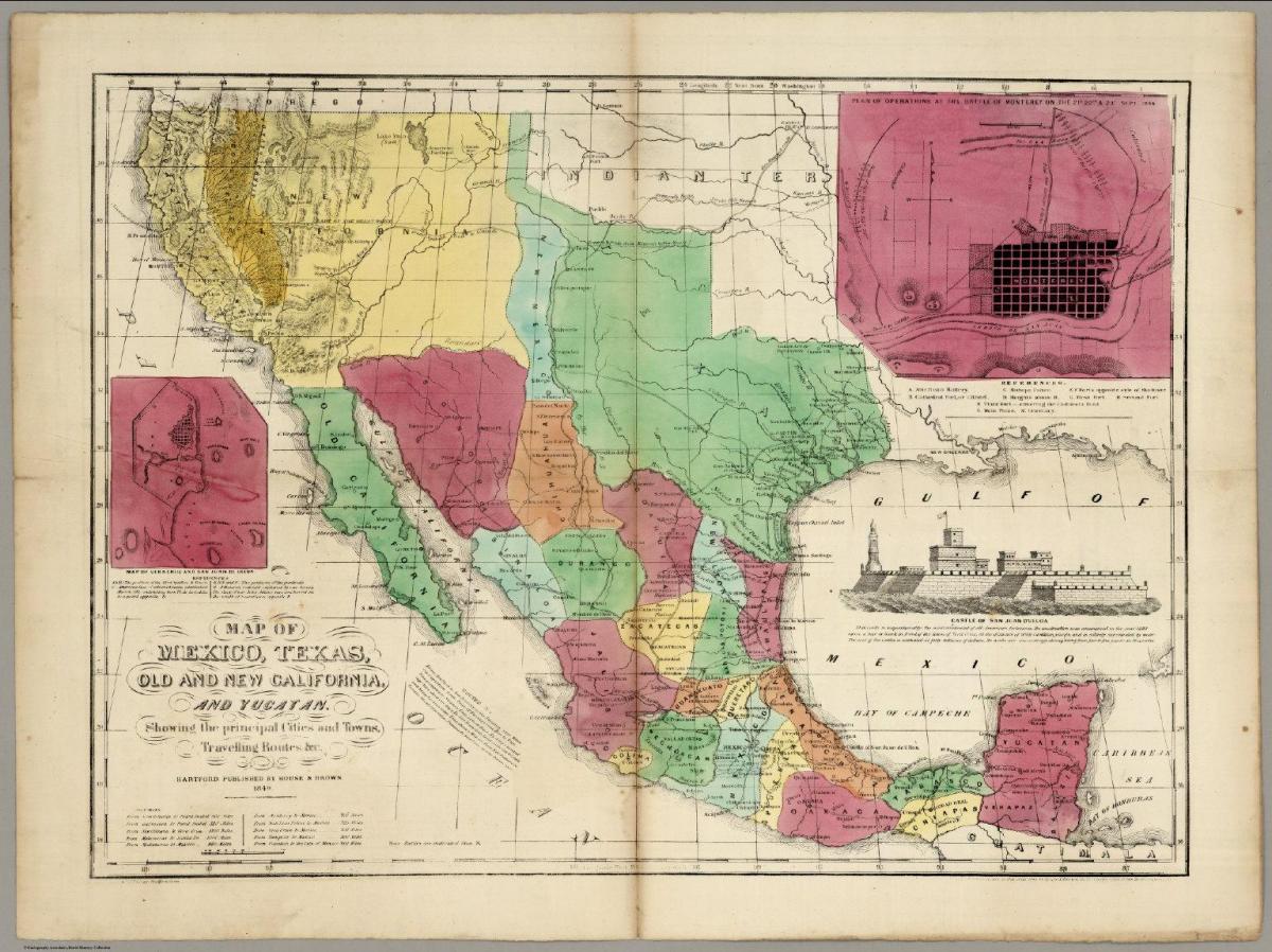 Mexico ramani ya zamani