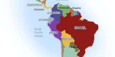Ramani Mexico na amerika ya kusini