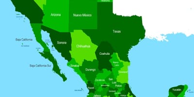 Ramani ya magharibi Mexico