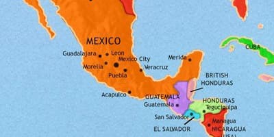 Mexico kusini ramani