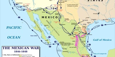 Ramani ya vita mexican ramani