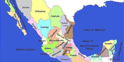 Mataifa Mexico ramani