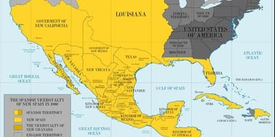Ramani ya Mexico 1800