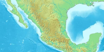 Ramani ya ardhi ya eneo Mexico