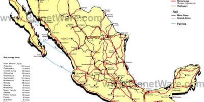 Barabara ramani ya Mexico