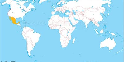 Mexico dunia ramani ya eneo