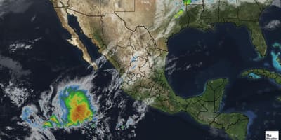 Satellite ramani ya hali ya hewa Mexico
