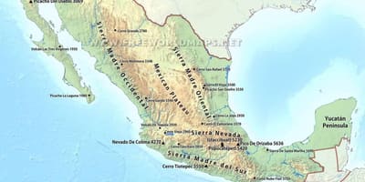 Ramani ya Mexico jangwa