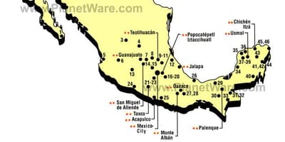 Mexico vivutio ramani