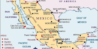 Mexico ramani ya likizo