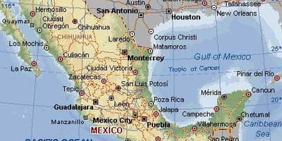 Ramani ya Mexico magofu