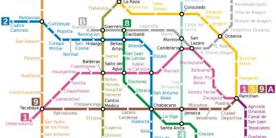 Metro ramani Mexico