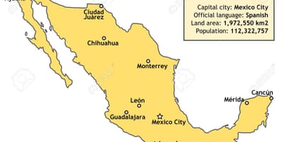 Mexico ramani ya nchi