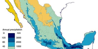 Ramani ya Mexico precipitation