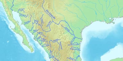 Ramani ya mito katika Mexico