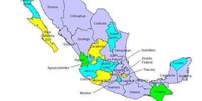 Ramani ya Mexicos mataifa