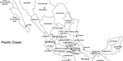 Mexico printable ramani