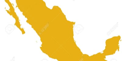 Ramani ya Mexico silhouette