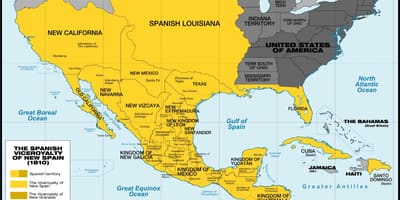 Ramani ya Mexico katika 1800