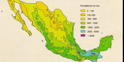 Ramani ya hali ya hewa kwa ajili ya Mexico