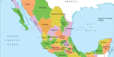 Kisiasa Mexico ramani