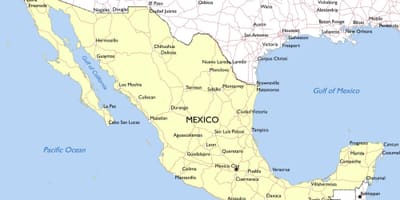 Ramani ya Mexico eartquake