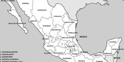Ramani ya wilaya Mexico