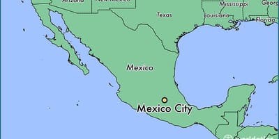 Kuonyesha ramani ya Mexico